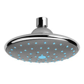 SOFFIONE DOCCIA TONDO IN ABS CROMATO GETTO EFFETTO PIOGGIA